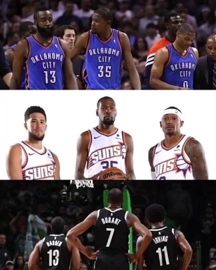 太陽(yáng)三巨頭徹底失??？美媒：杜蘭特的三巨頭球隊(duì)總是一樣的結(jié)局？